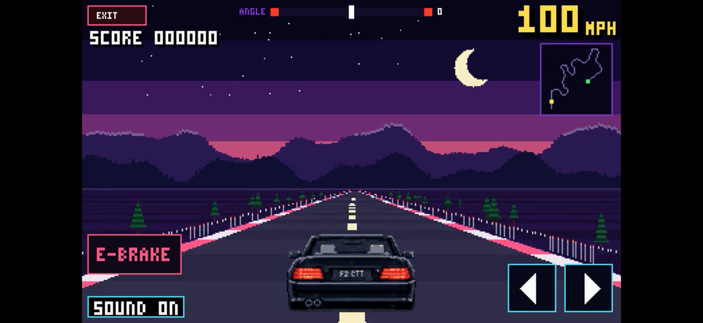Dashboard retro arcade computer R129 DRAG racing game screen